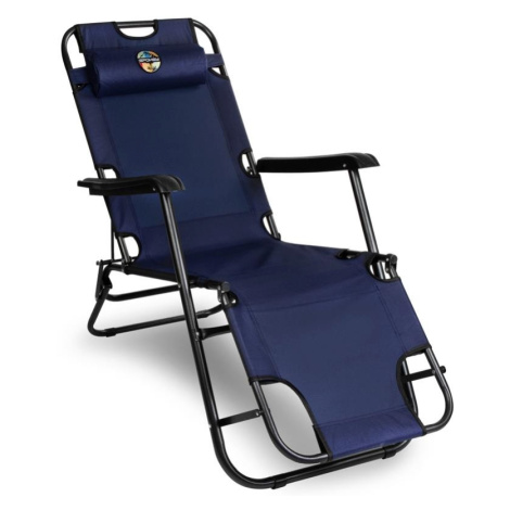 Spokey TAMPICO Warehouse drawing / chaise longue 2in1 dark blue