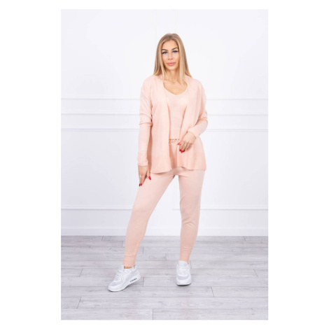 3-piece set of sweaters powder pink