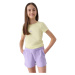 Dievčenské teplákové kraťasy 4F JUNIOR SHORTS CAS-4FJWSS24TSHOF280-52S-LIGHT VIOLET