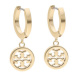 Tory Burch Náušnice Miller Pave Hoop Earring 87041 Zlatá