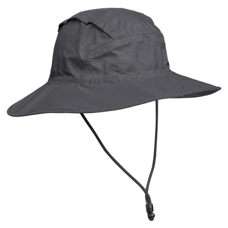 FORCLAZ Trekingový nepremokavý klobúk MT900 tmavosivý ŠEDÁ