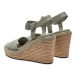 Calvin Klein Espadrilky Wedge Sandal 70 He HW0HW02050 Sivá