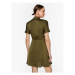 Liu Jo Košeľové šaty WA3462 T3481 Zelená Regular Fit