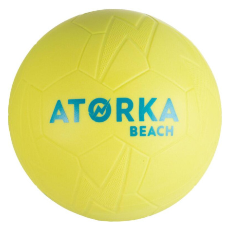 Lopta na plážovú hádzanú HB500B veľkosť 1 žltá ATORKA