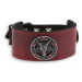 náramok unisex - red - LEATHER & STEEL FASHION - LSF1 60-a