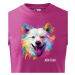 Detské tričko s potlačou plemena  Americký eskimácky pes s voliteľným menom