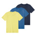 pepperts!® Chlapčenské tričko, 3 kusy (žltá/námornícka modrá/modrá)