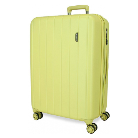 MOVOM Wood Yellow, Škrupinový cestovný kufor, 68x48x27cm, 68L, 531926B (medium)