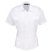 Premier Workwear Dámska pilotná košeľa s krátkym rukávom PR312 White