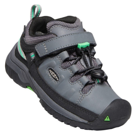 Keen Targhee Low Wp C Detská outdoorová obuv 10008036KEN steel grey/irish green