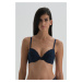 Dagi Navy Blue Half-Painted Lace T-Shirt Bra