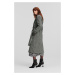 Kabát Karl Lagerfeld Herringbone Coat Black/White