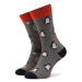 Funny Socks Ponožky Vysoké Unisex Penguin SM1/09 Sivá