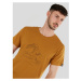 Pánske turistické tričko s krátkym rukávom FUNDANGO Legend T-shirt-240-mustard