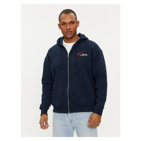 Tommy Jeans Mikina Color Pop Spray DM0DM18631 Tmavomodrá Relaxed Fit Tommy Hilfiger