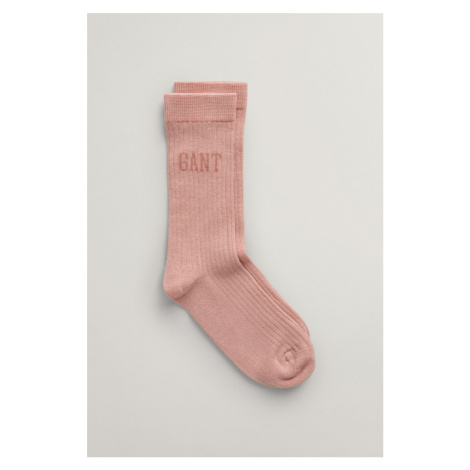 PONOŽKY GANT RIB SOCKS DUSTY ROSE