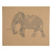 SHARP SHAPE CORK TRAVEL YOGA MAT ELEPHANT Jogamatka, hnedá, veľkosť