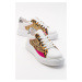 LuviShoes Joso Gold Broken Glass Women's Sneakers