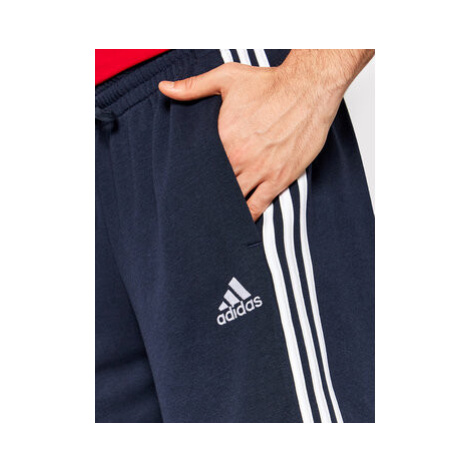Adidas Športové kraťasy Essentials French Terry 3-Stripes GK9598 Tmavomodrá Regular Fit