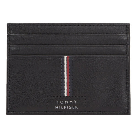 Tommy Hilfiger Puzdro na kreditné karty Th Premium Leather Cc Holder AM0AM12186 Čierna