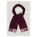 ŠÁL GANT G PATTERN WOVEN SCARF WINE RED