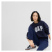 Mikina GAP Crewneck Logo Sweatshirt Navy Uniform