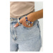 Blue cornflower bracelet