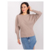 Dark beige batwing blouse BASIC FEEL GOOD