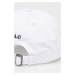 Bavlnená čiapka Polo Ralph Lauren biela farba, s nášivkou
