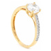 Zlatý zásnubný prsteň JASMINE yellow
