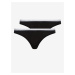 Sada dvoch čiernych nohavičiek Calvin Klein Underwear