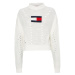 Tommy Jeans Sveter - TJW OVRSZD FLAG STITCH SWEATER biely