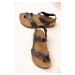 Fox Shoes Black Women's Sandals