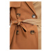 Trendyol Multicolored Belted Color Block Trench Coat