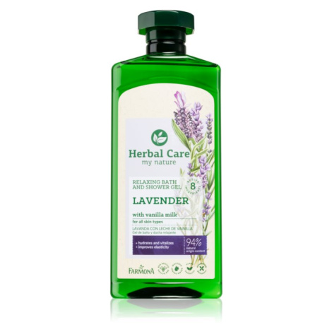 Farmona Herbal Care Lavender sprchový a kúpeľový gél s levanduľou