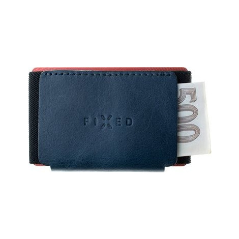 FIXED Tiny Wallet z pravej hovädzej kože modrá