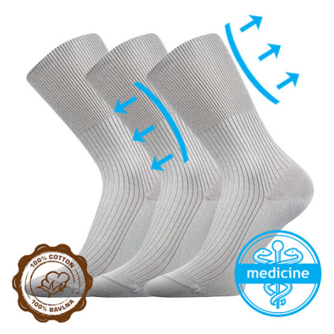 Ponožky LONKA Zdravan light grey 3 páry 109594