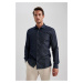 DEFACTO Slim Fit Jean Look Long Sleeve Shirt