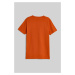 TRIČKO GANT SLIM SHIELD V-NECK T-SHIRT PUMPKIN ORANGE