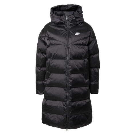 Nike Sportswear Zimná bunda  čierna / biela