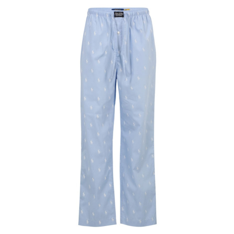 Polo Ralph Lauren Pyžamové nohavice  svetlomodrá / biela