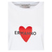 Ermanno Firenze Tričko D42EL023EK4 Biela Regular Fit