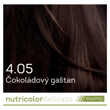 BIOKAP Nutricolor Delicato RAPID Farba na vlasy Čokoládový gaštan 4.05 - BIOKAP