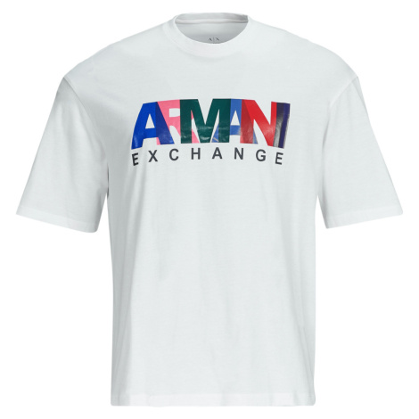 Armani Exchange  3DZTKA  Tričká s krátkym rukávom Biela