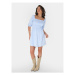 Brave Soul Letné šaty LDRJ-624FOLLEN Modrá Straight Fit