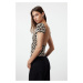 Trendyol Multicolored Backless Fitted Stretchy Knitted Blouse