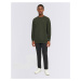 Knowledge Cotton Erik Basic Badge Sweat 1090 Forrest Night