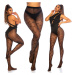 Trendy Tights with Net Pattern black Einheitsgroesse