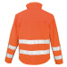 Result High Vis Unisex softshellová reflexná bunda R117X Fluorescent Orange