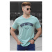 Madmext Printed Men's Turquoise T-Shirt 5267